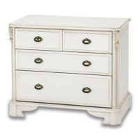 Beau White 4 Drawer Chest