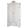 Beau White Double Wardrobe with Drawer