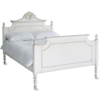 Beau White High Foot End Bed