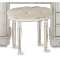 Beau White Dressing Stool