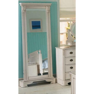 Beau White Full Length Mirror | Furniture123