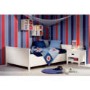 Welle Mobel Cello White Bed With Bedside Table