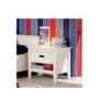 Welle Mobel Cello White Bed With Bedside Table