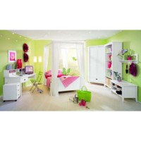 Welle Mobel Cello Four Poster Bedroom Set In White