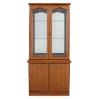 Caxton Furniture Lichfield 2 Door Glazed Display Cabinet