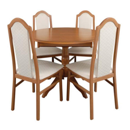 Caxton Furniture Lichfield Single Pedestal Extending Dining Set