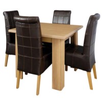 Caxton Furniture Sherwood Square Dining Set with Upholstered Chairs