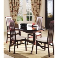Caxton Furniture York Oval Extending Dining Set with Slat Back Chairs