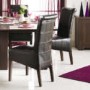 Caxton Furniture Royale Faux Leather Dining Chair in Brown