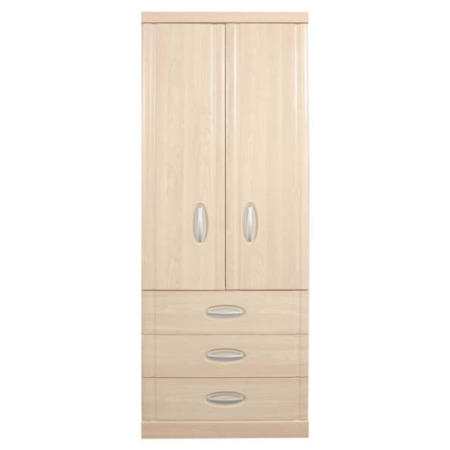 Caxton Furniture Strata 2 Door 3 Drawer Wardrobe