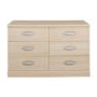 Caxton Furniture Strata 6 Drawer Wide Chest