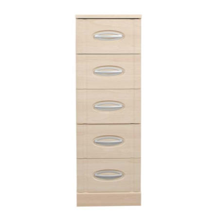 Caxton Furniture Strata 5 Drawer Narrow Chest