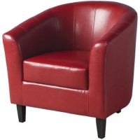 Seconique Tempo Tub Chair in Red Faux Leather Seconique Tempo Tub Chair in Red Faux Leather