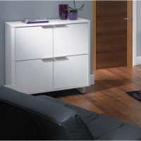 LPD Accent White High Gloss 4 Door Cabinet