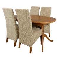 Caxton Furniture Canterbury Twin Pedestal Extending Dining Set