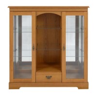 Caxton Furniture Canterbury 2 Glazed Door 1 Drawer Display Cabinet