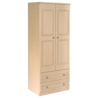 Welcome Furniture Eske 2 Door 2 Drawer Wardrobe in Light Oak