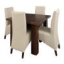 Caxton Furniture Royale Butterfly Extending Dining Set With Cream Faux Leather Chairs
