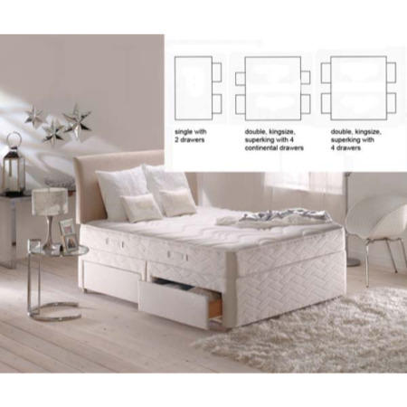 Sealy Posturepedic Silver Cypress Cove Divan and Mattress