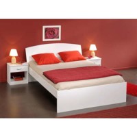 Matty Double Bed in White