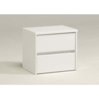 Lishman 2 Drawer Bedside Chest in White