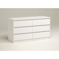 Lishman 6 Drawer Chest in White