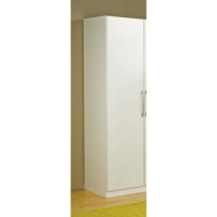 Jay 1 Door Wardrobe in White