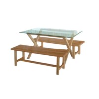LPD Cadiz Dining Set with 2 Benches