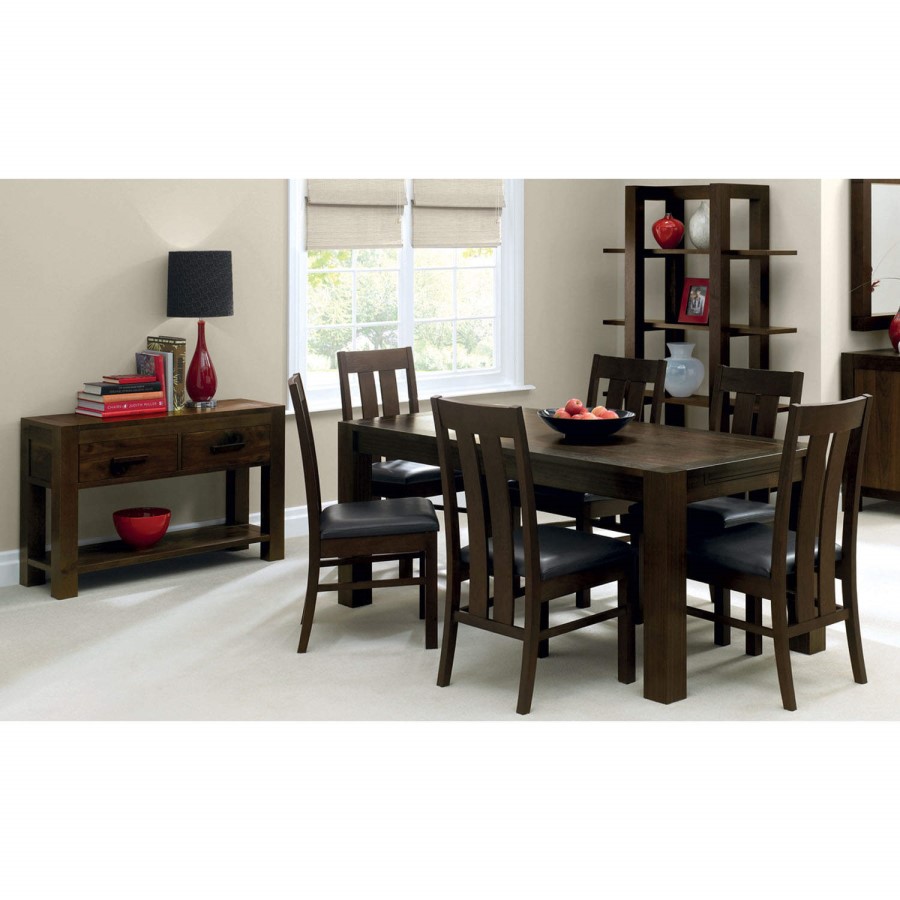 Bentley Designs Lyon Walnut 4-6 Seater Extending Dining Table