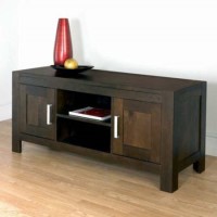 GRADE A2 - Bentley Designs Lyon Walnut Large TV Cabinet 