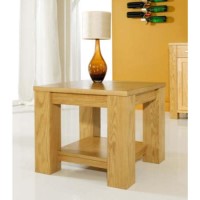 Cuba Oak Lamp Table - 