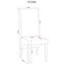 Seconique Ashbourne Solid Wood Dining Set & 6 Brown PU Dining Chairs