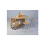 GRADE A2 - Seconique Newhaven Butterfly Folding Dining Table & 4 Chairs Set