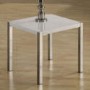 GRADE A2 - White Lamp Table in High Gloss - Charisma