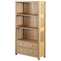 Seconique Ashmore 2 Drawer Bookcase