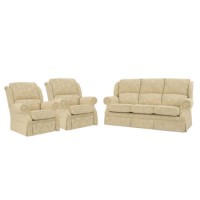Buoyant Upholstery Park Lane Three Piece Suite - acanthus cream