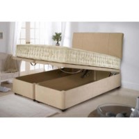 Dreamworks Malvern Ottoman Divan Base Only - WHILE STOCKS LAST! - small single in charcoal chenille