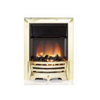 Be Modern Coal Effect Electric Fire in Brass