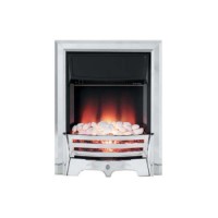 Be Modern Mayfair Pebble Effect Electric Fire in Chrome