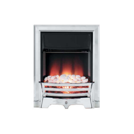 Be Modern Mayfair Pebble Effect Electric Fire in Chrome