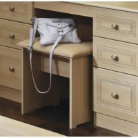 Welcome Furniture Eske Dressing Table Stool in Light Oak