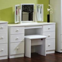 Welcome Furniture Cornwall White 6 Drawer Dressing Table