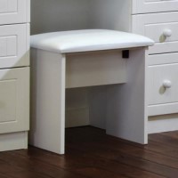 Welcome Furniture Cornwall White Dressing Table Stool