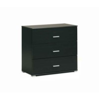 Inigo Wide 3 Drawer Chest in Wenge