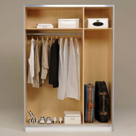 Manhattan Sliding 2 Door Wardrobe in White