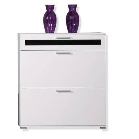 Alaska Shoe Cabinet in White - 16 Pairs