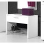 Germania Mediano 1 Drawer Shoe Rack in White - 4 Pairs