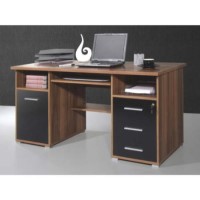 Germania Salo Desk in Walnut and Black