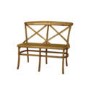 Furniture Monkey Oakgrove Cross Back 2 Seater Bench