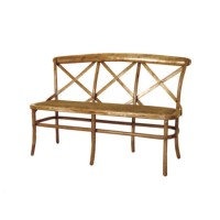 Furniture Monkey Oakgrove Cross Back 3 Seater Bench